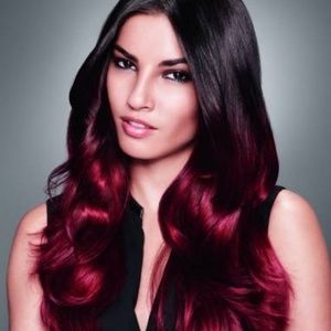 2 sets of 29" Curly Wavy #99J Wine Red Hair Human